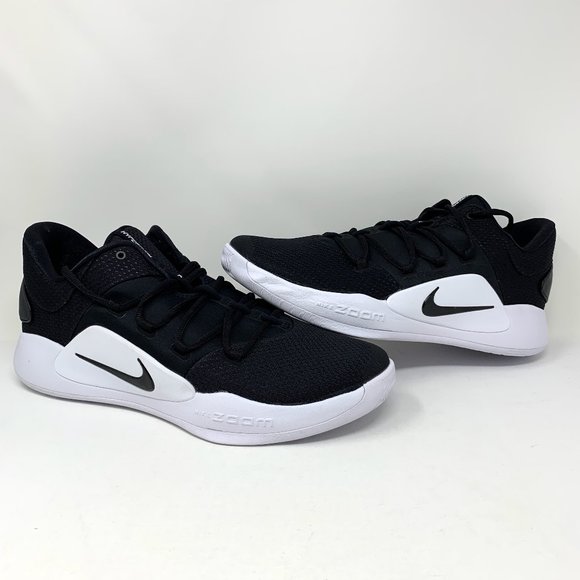 nike hyperdunk x low black white